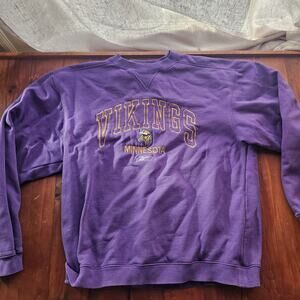 Mens Minnesota Vikings NFL Football Reebok Crewneck Sweater Sweatshirt Medium